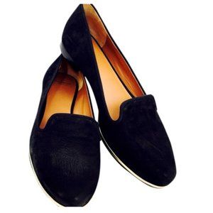 GIVENCHY - Black Suede Smoking Flats- Size 7